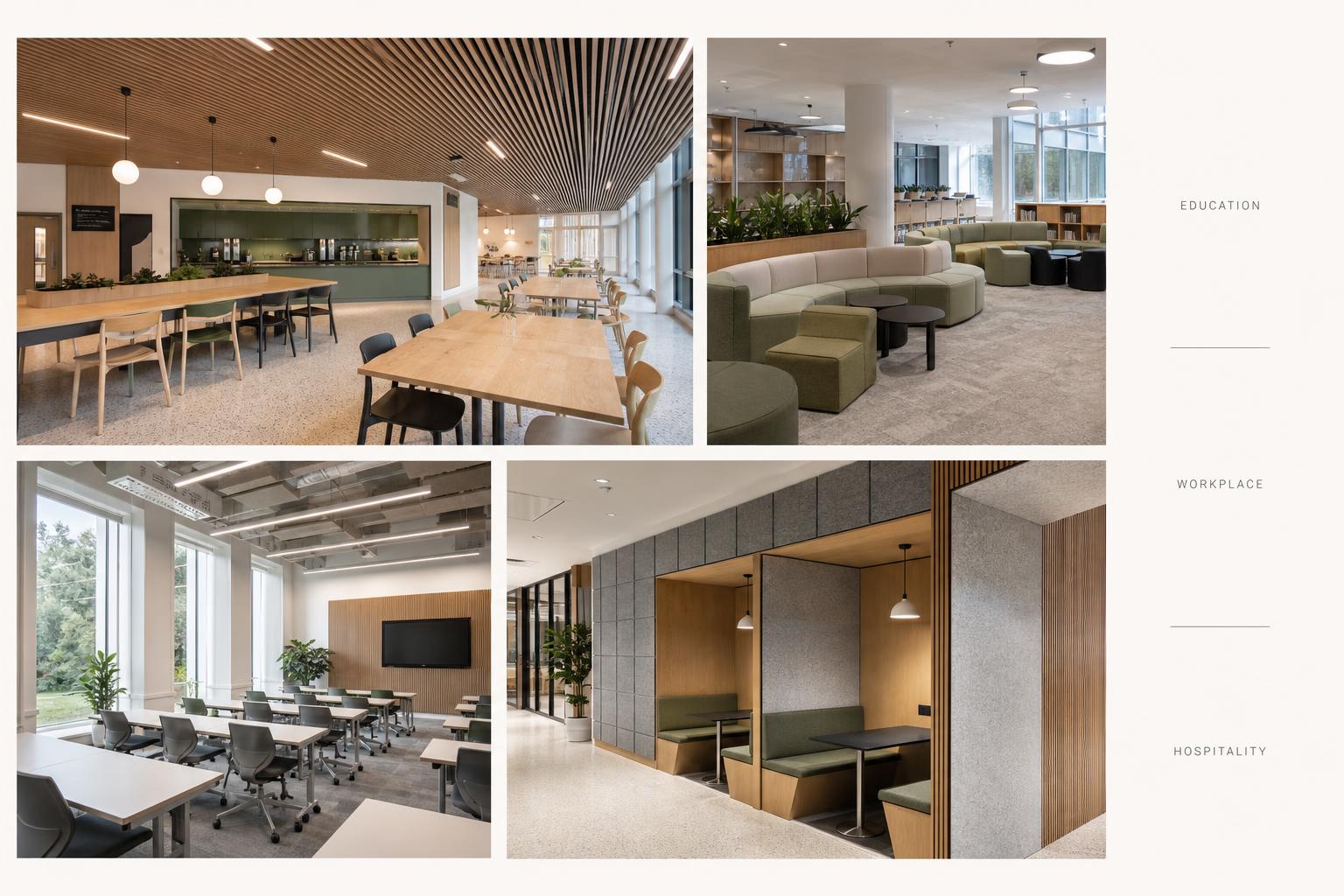 Higher education campus interior